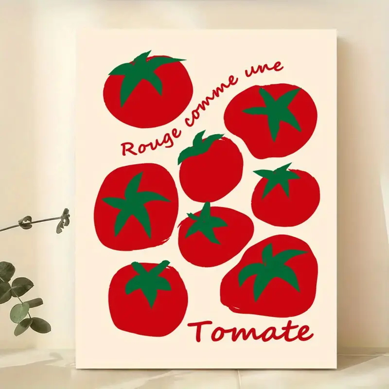 Interior Design Room - Moderne bunte rote Tomaten Wandkunst Drucke