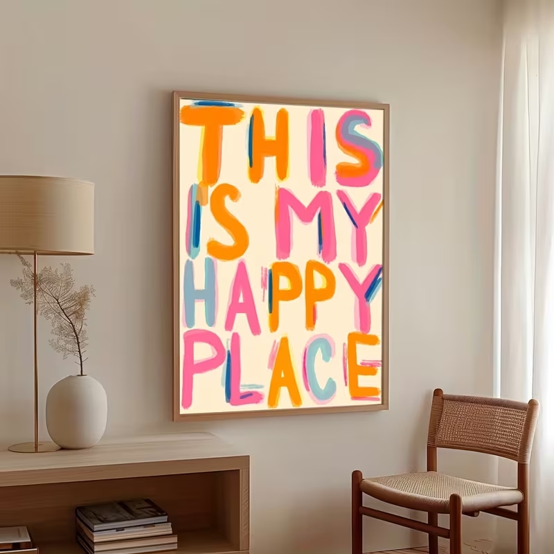 Interior Design Room - Moderner Wandkunstdruck mit Sprüchen wie „This