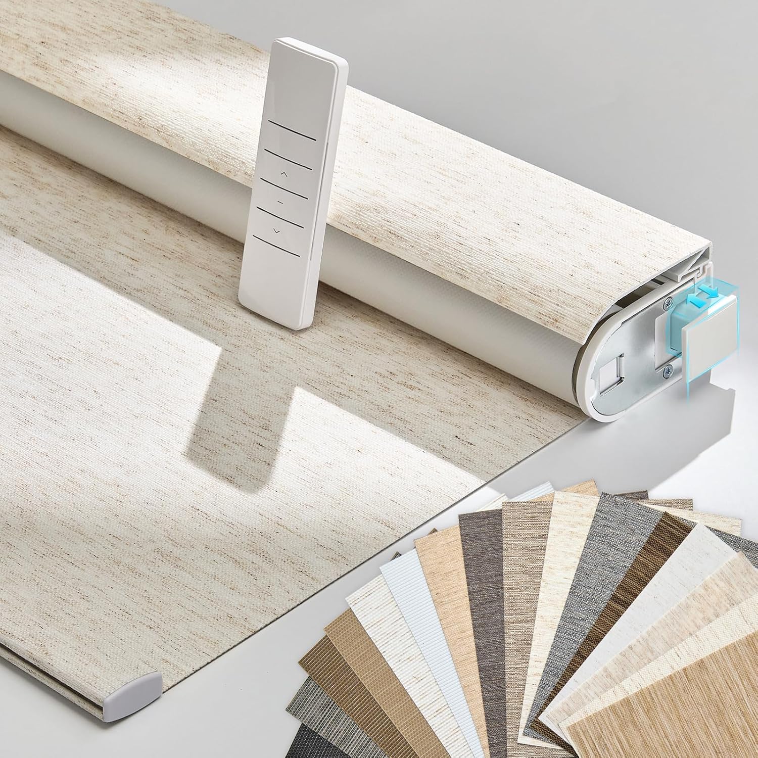 Linen Roller Blind - 2026 Neues Design Bestseller Verdunkelungs-Leinenstoff Tuya