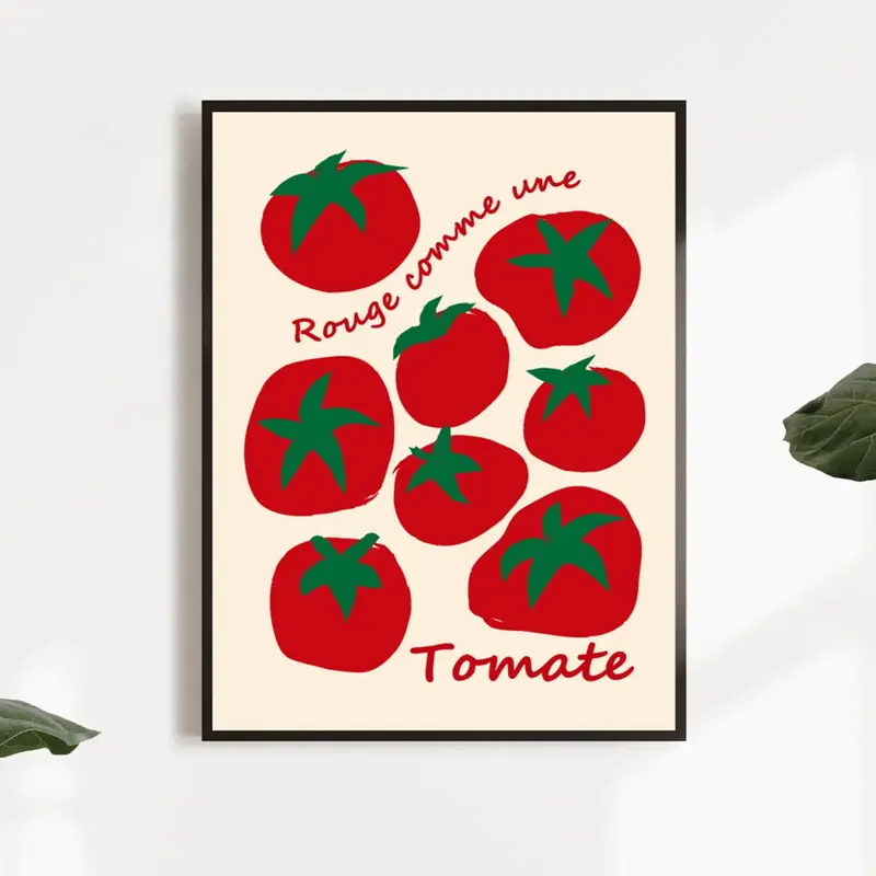 Moderne bunte rote Tomaten Wan – Interior Design Room Bewertung und Preis
