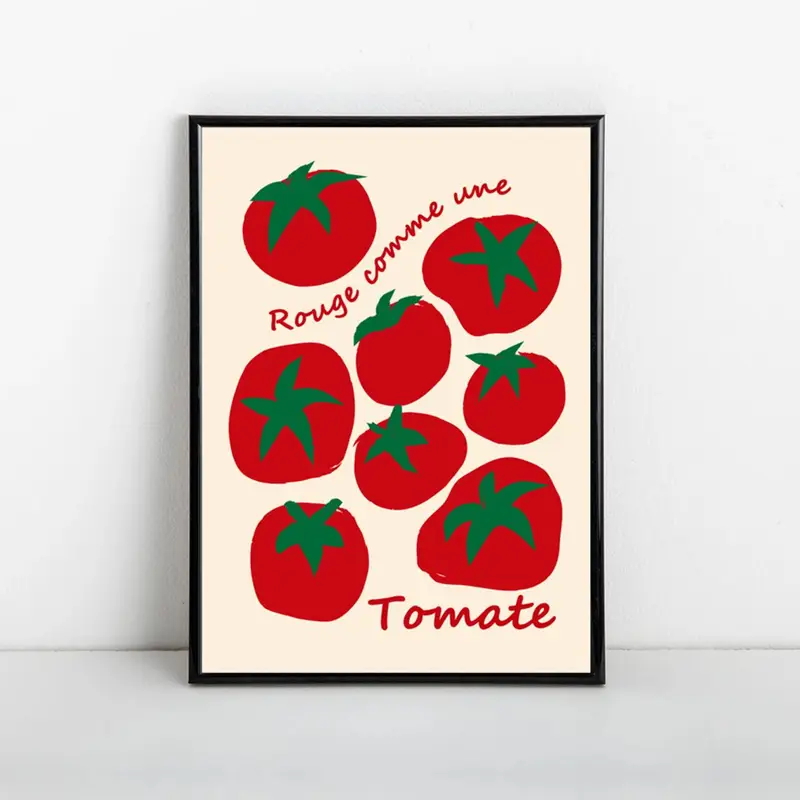 Moderne bunte rote Tomaten Wan – Interior Design Room Bewertung und Preis
