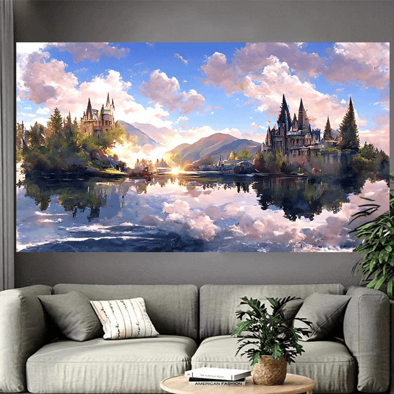 Castle Lake Wandteppich, Fanta – Interior Design Landscape Bewertung und Preis