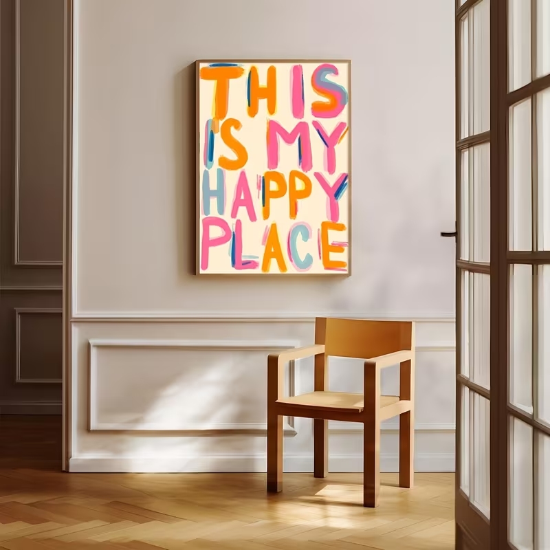 Moderner Wandkunstdruck mit Sp – Interior Design Room Bewertung und Preis