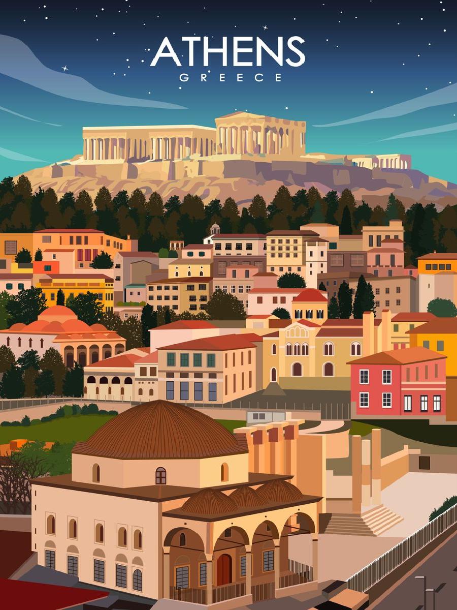 Vintage Athen Griechenland Rei – Interior Design Landscape Bewertung und Preis