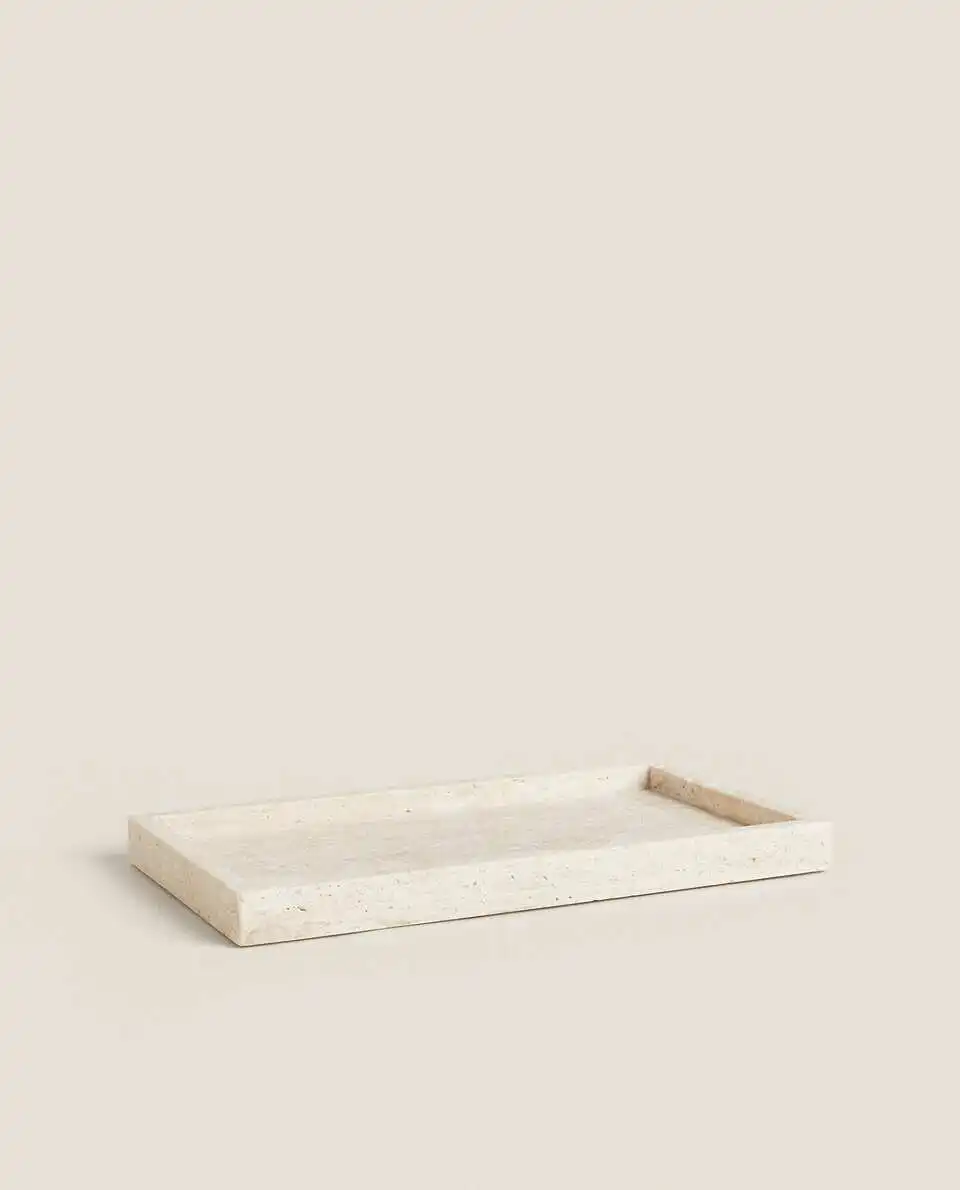 Wabi-Sabi Stil Gelbes Traverti – Travertine Tray Oval Bewertung und Preis