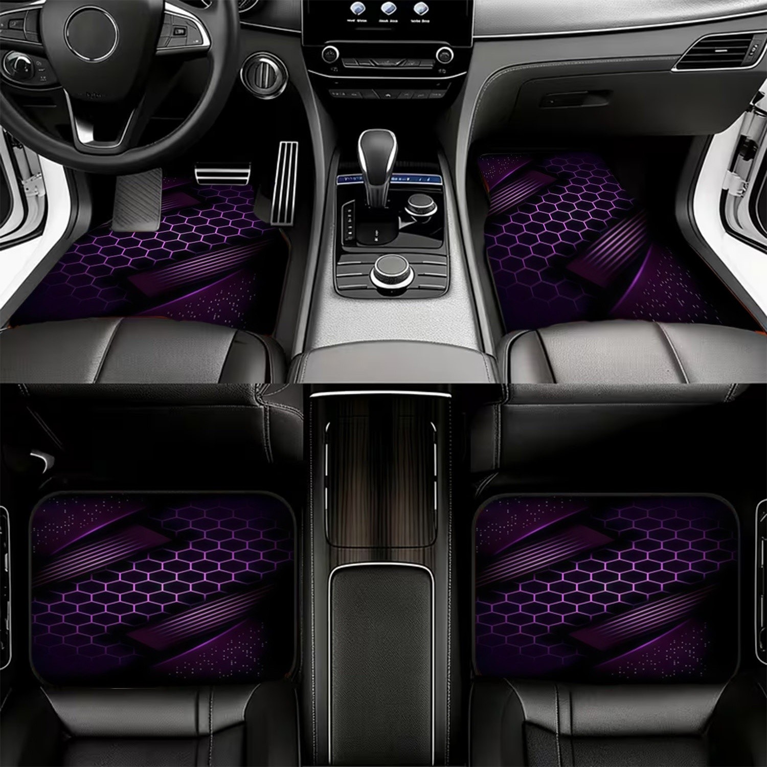 4 Stück Autofußmatten aus Poly – Interior Design Grid Bewertung und Preis