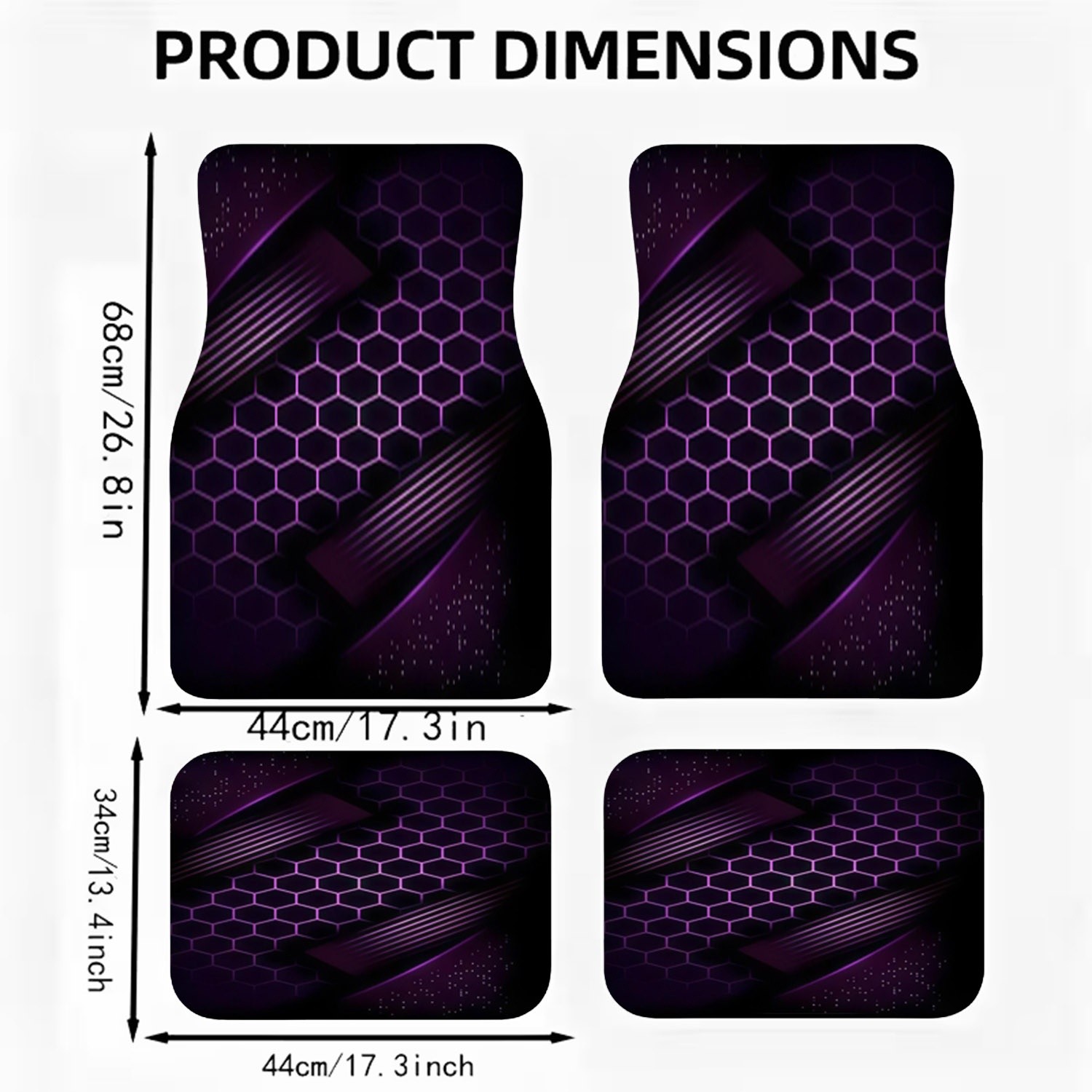 4 Stück Autofußmatten aus Poly – Interior Design Grid Bewertung und Preis