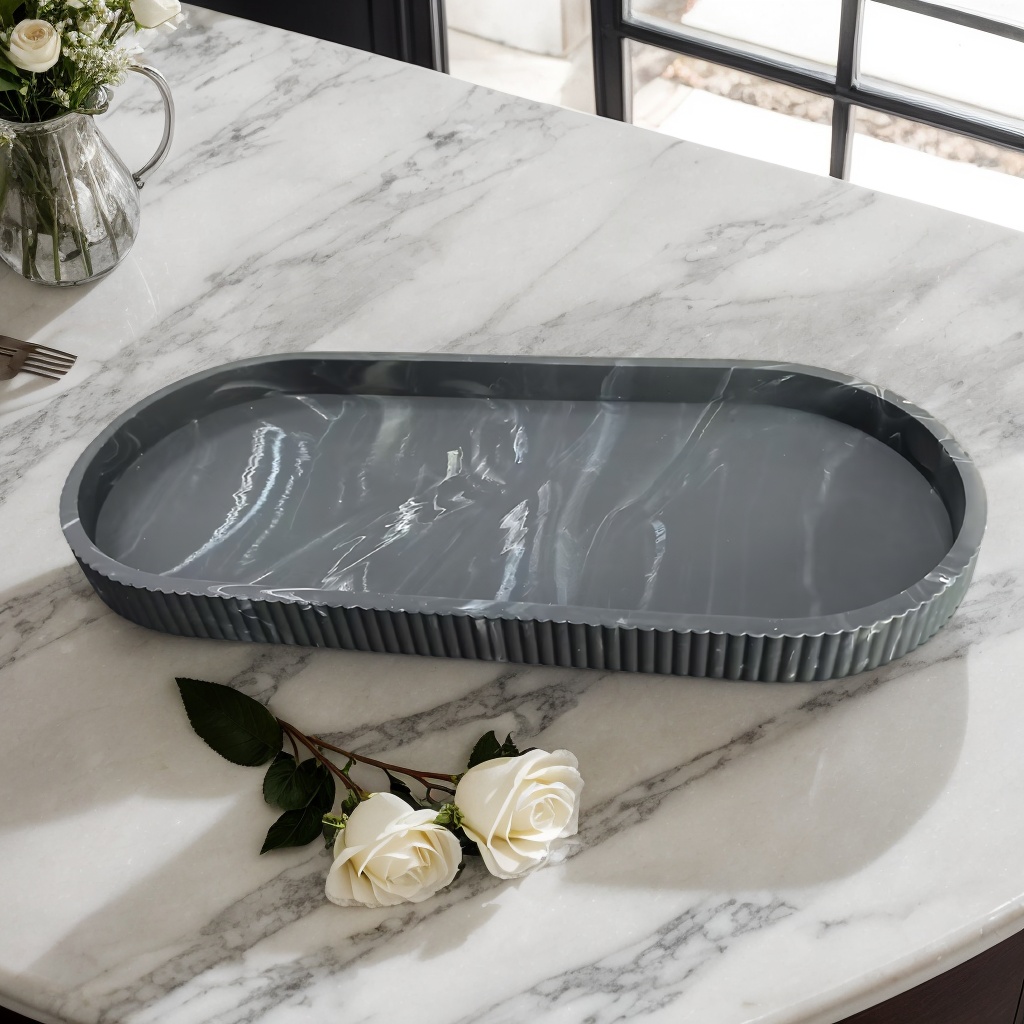 1er-Pack ovale Aufbewahrungsta – Travertine Tray Oval Bewertung und Preis