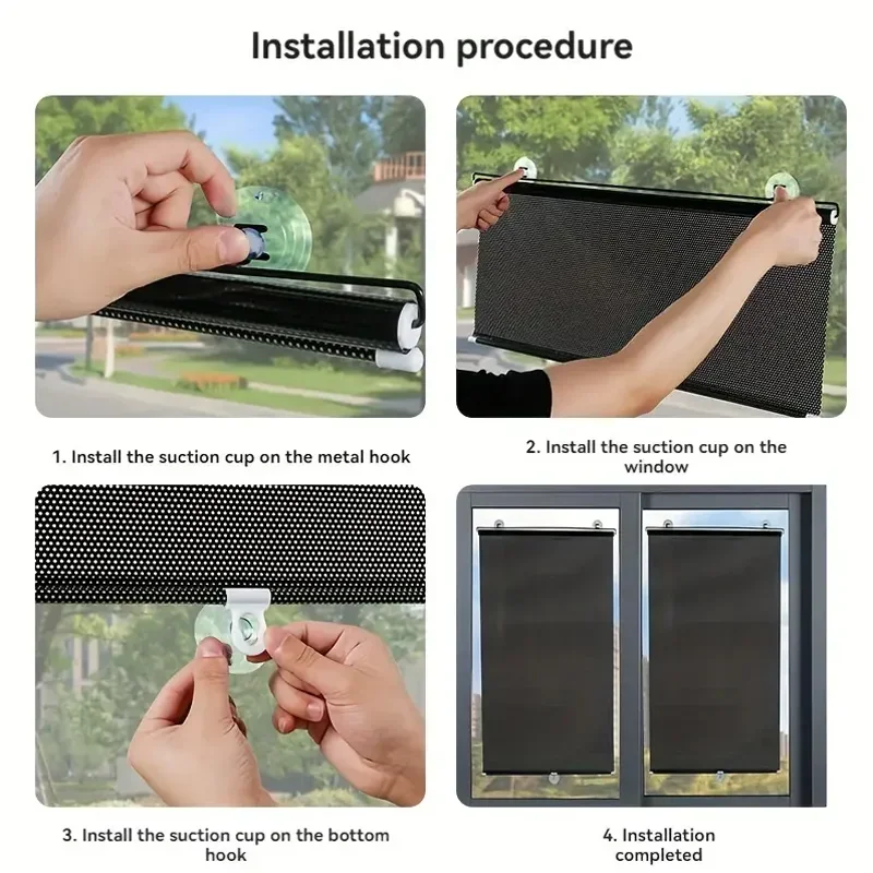 Saugnapf-Rollo, nagelfreier So – Linen Roller Blind Bewertung und Preis