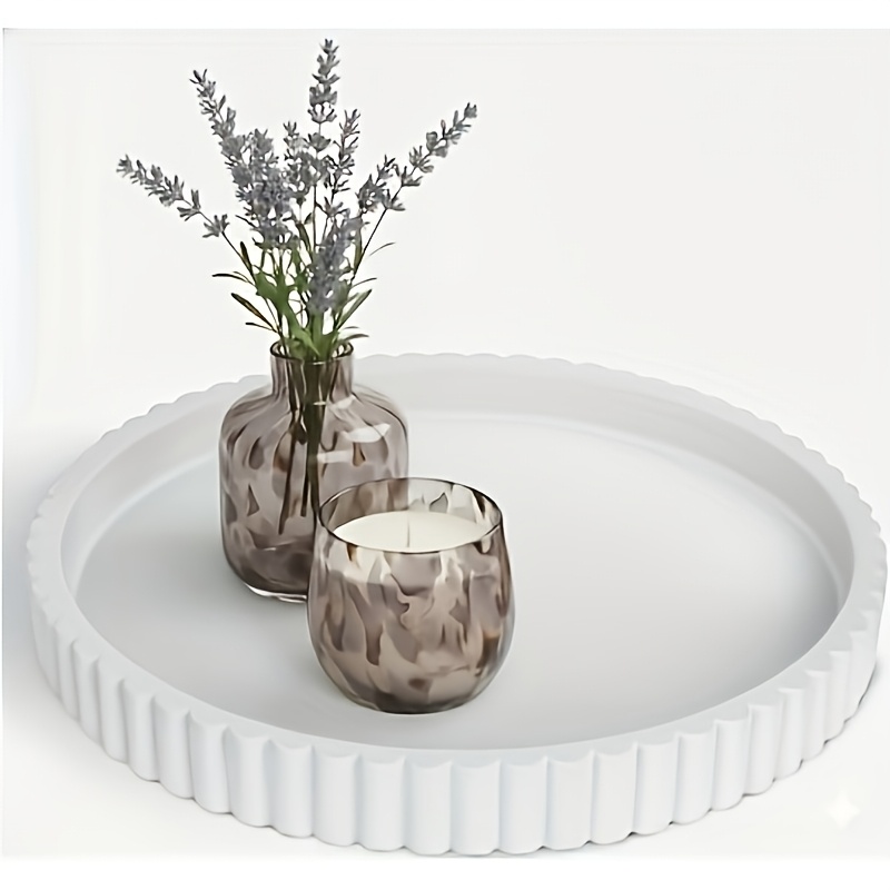 Weißes Rundes Wellenförmiges K – Travertine Tray Oval Bewertung und Preis