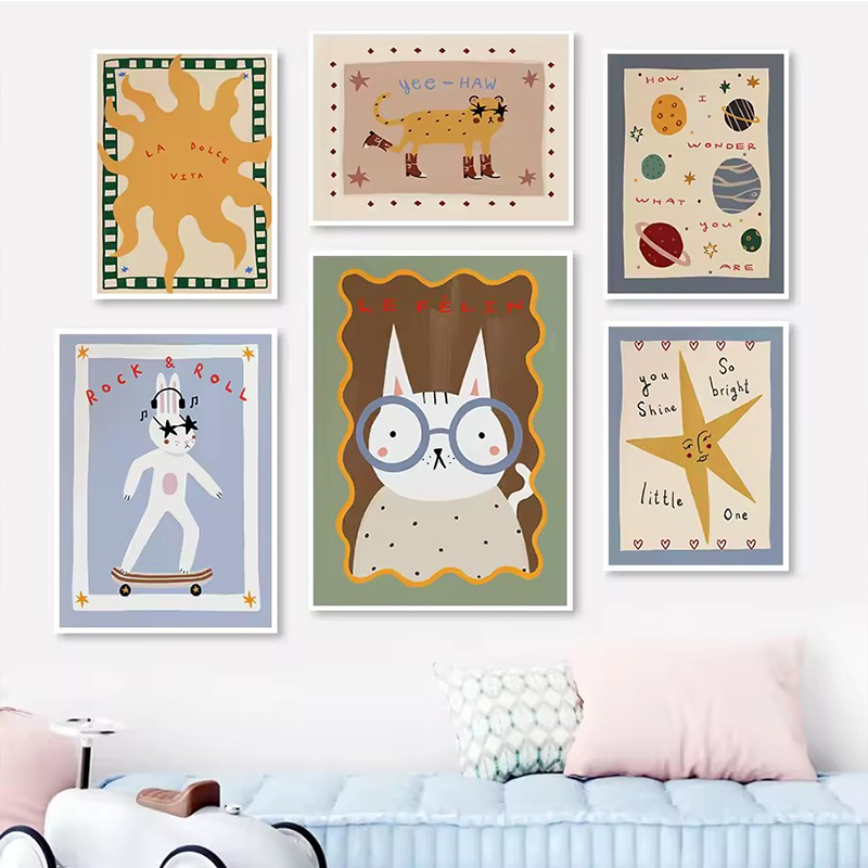 Bohemian Sonne Mond Tier Carto – Interior Design Room Bewertung und Preis