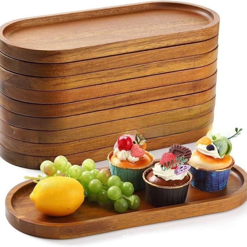 Wabi-Sabi-Stil Akazienholz Dek – Travertine Tray Oval Bewertung und Preis